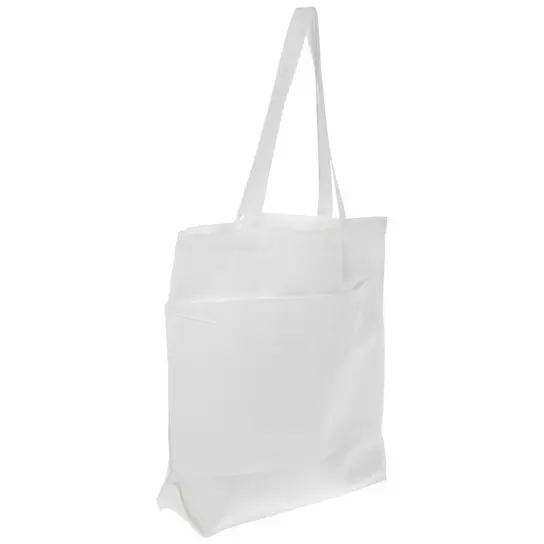 50pcs/Lot Blank Sublimation linen fabric casual tote bag foldable