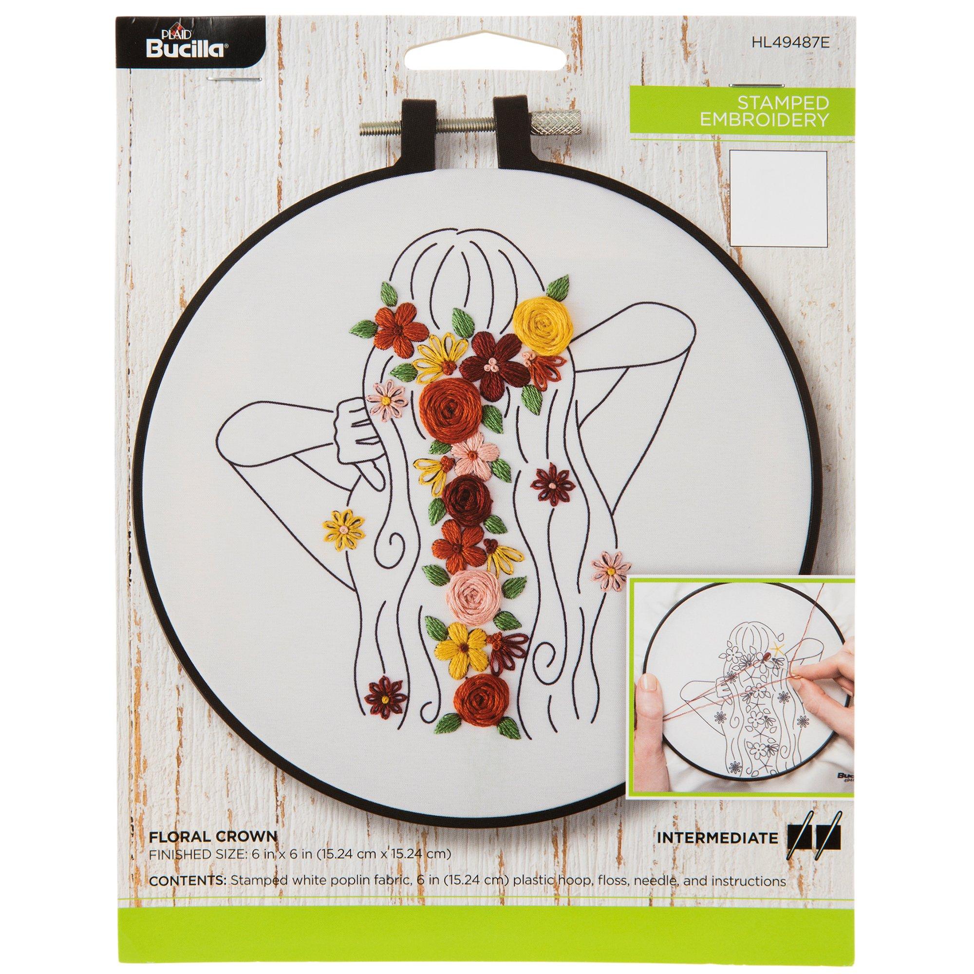 Bucilla Stamped Embroidery Kit 6 Round