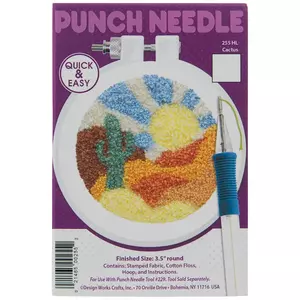 Desert Cactus Punch Needle Kit