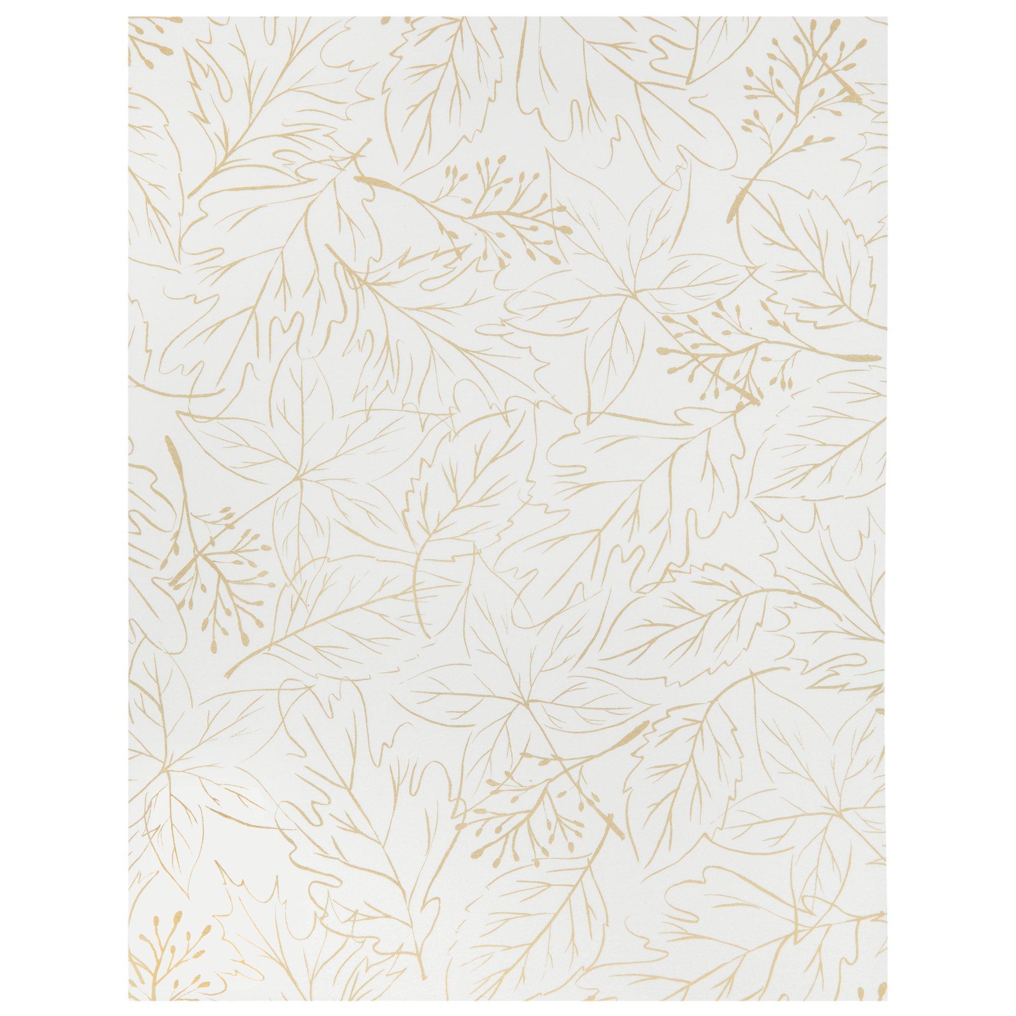 Gold Leaves Vellum Paper 8 1/2" x 11" Hobby Lobby 2298818