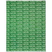 Green Merry Christmas Scrapbook Paper - 8 1/2" x 11"