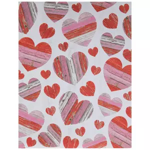VALENTINE DAY Scrapbook Paper 12 Pink Heart LOVE 5p Card Flutter Red  Ka-Zoo