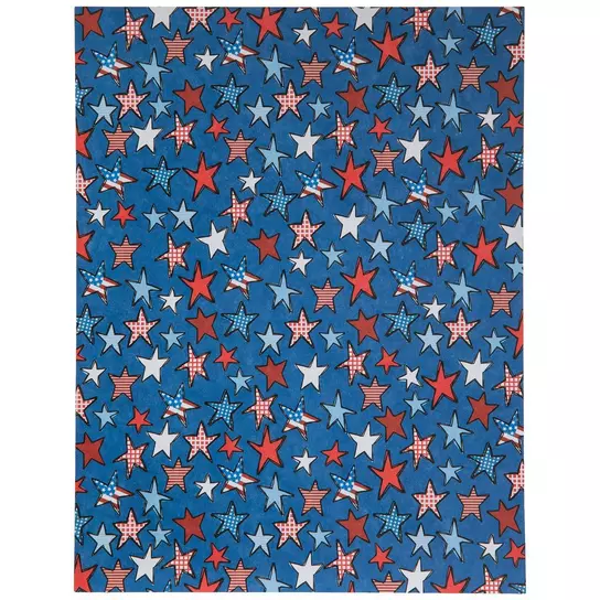 Stars and Bars - Star Spangled 12x12 Scrapbook Paper - 5 Sheets