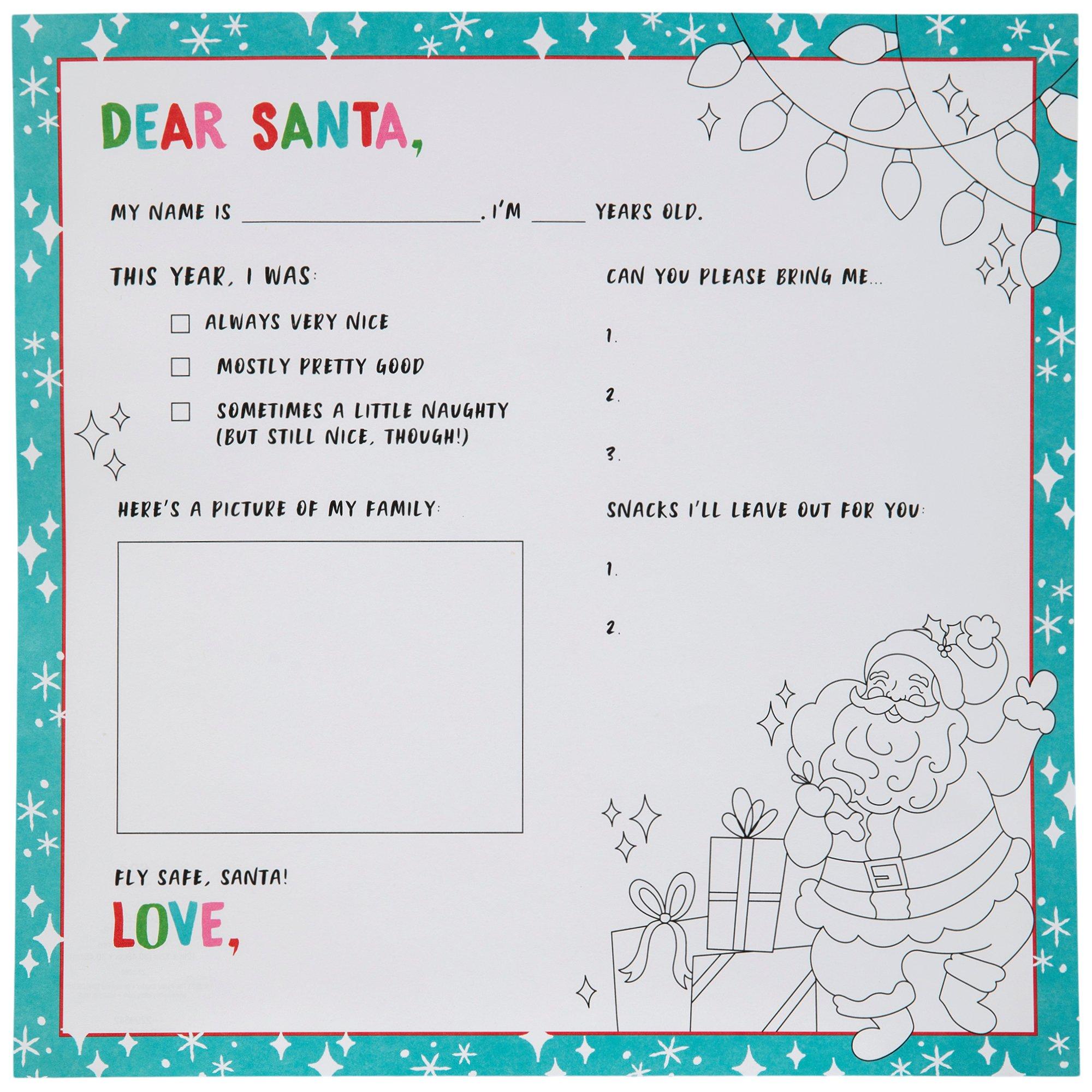 Dear Santa Scrapbook Paper 12" x 12" Hobby Lobby 2299642