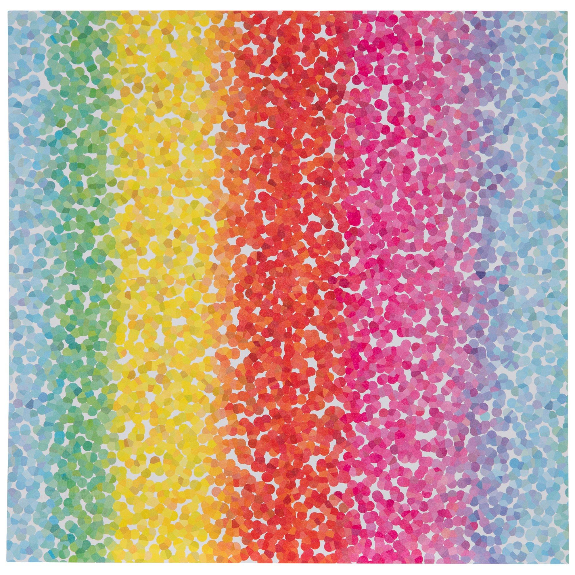 Rainbow Confetti Stripe Scrapbook Paper Hobby Lobby 2300127