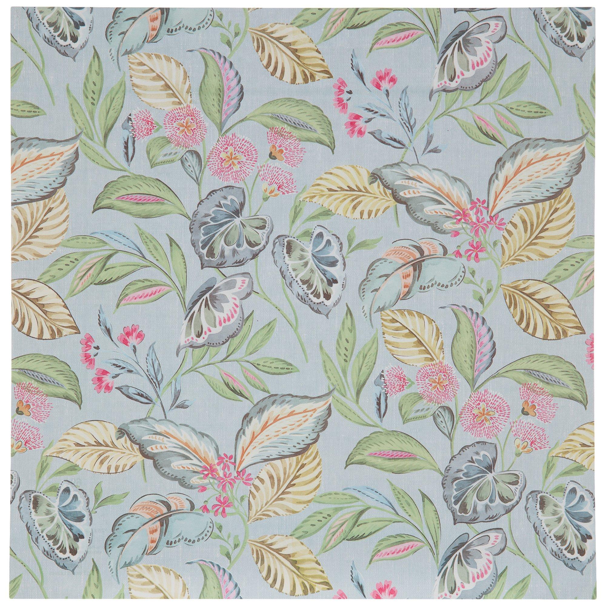 Blue & Green Floral Scrapbook Paper Hobby Lobby 2300168
