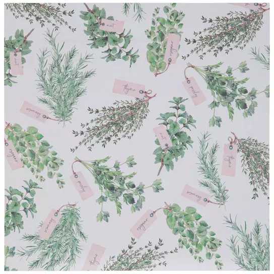 Pink & Green Floral Striped Scrapbook Paper, Hobby Lobby