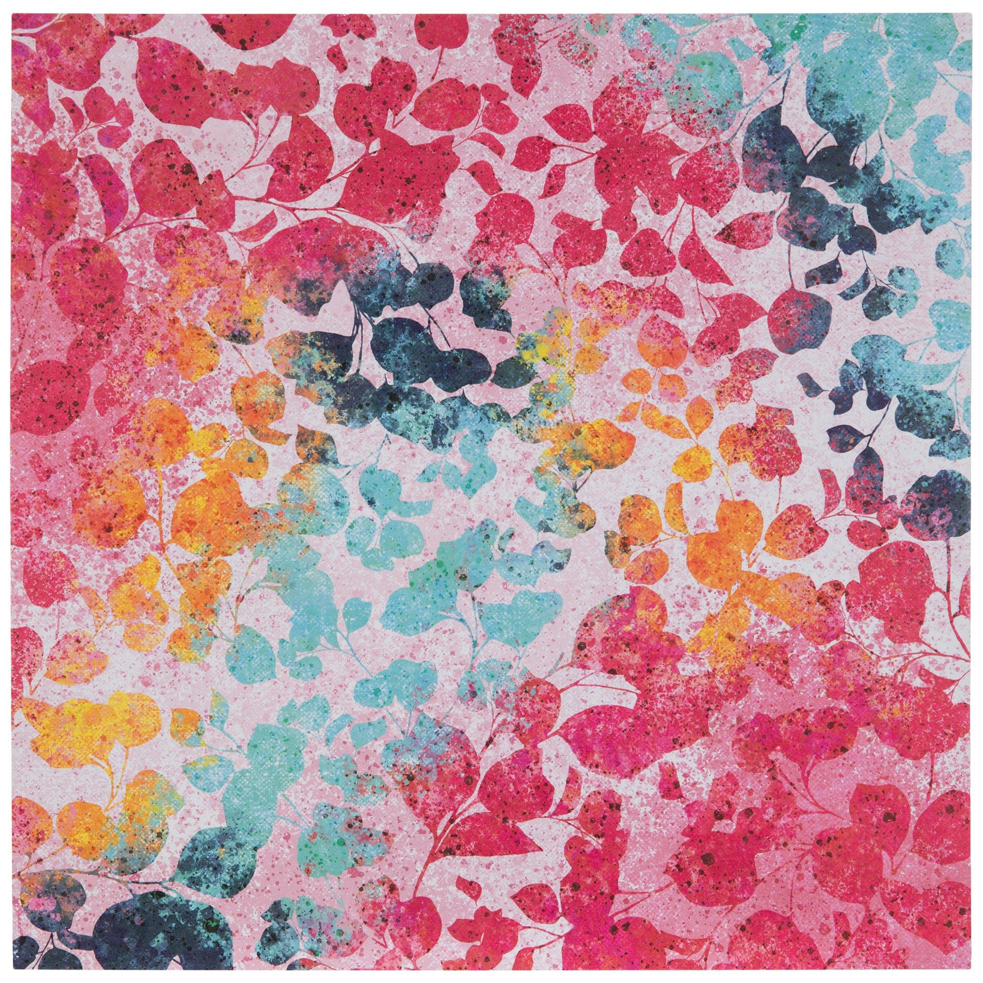 MultiColor Leaves Splatter Scrapbook Paper Hobby Lobby 2300507
