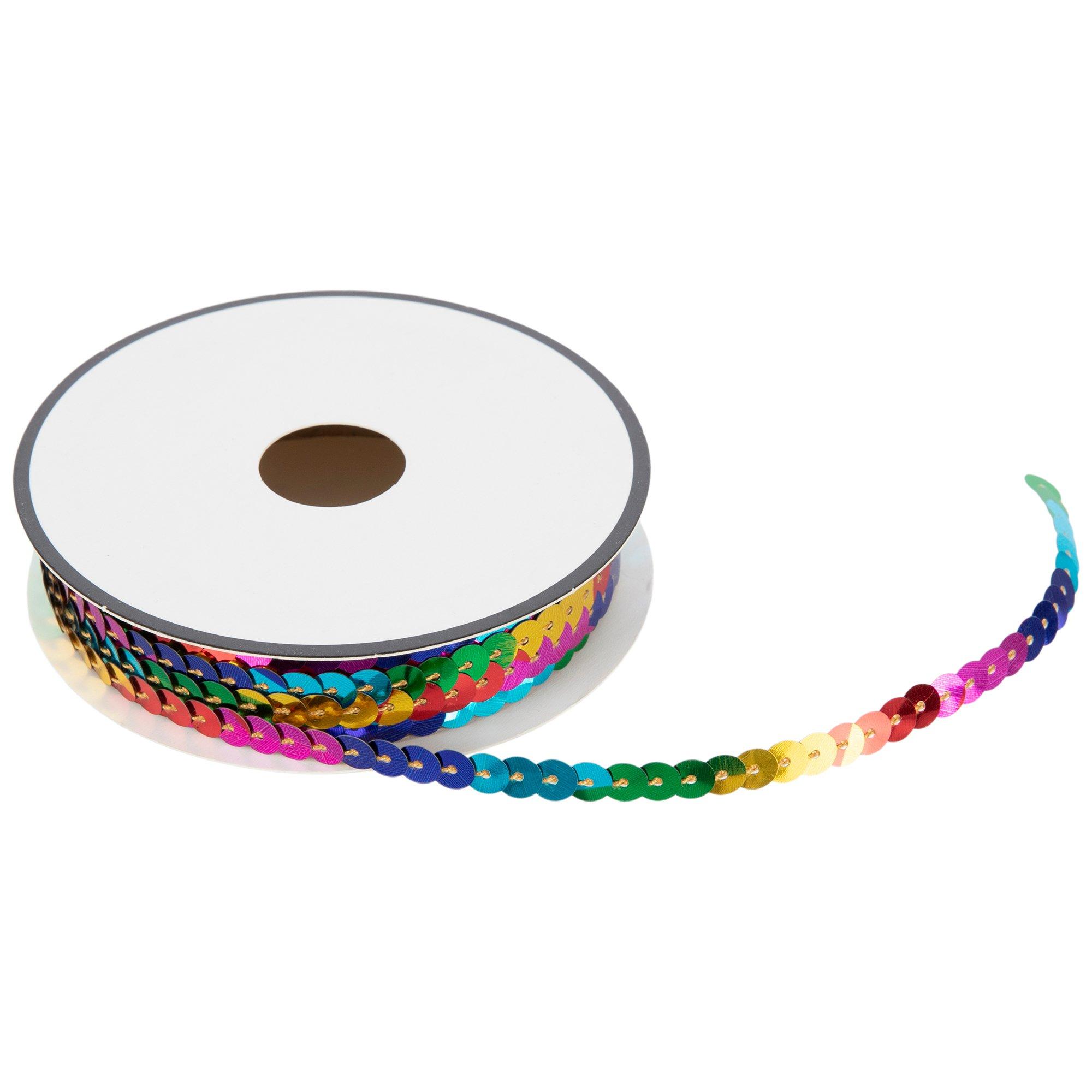 Rainbow Sequins Trim 2/8" Hobby Lobby 2300796