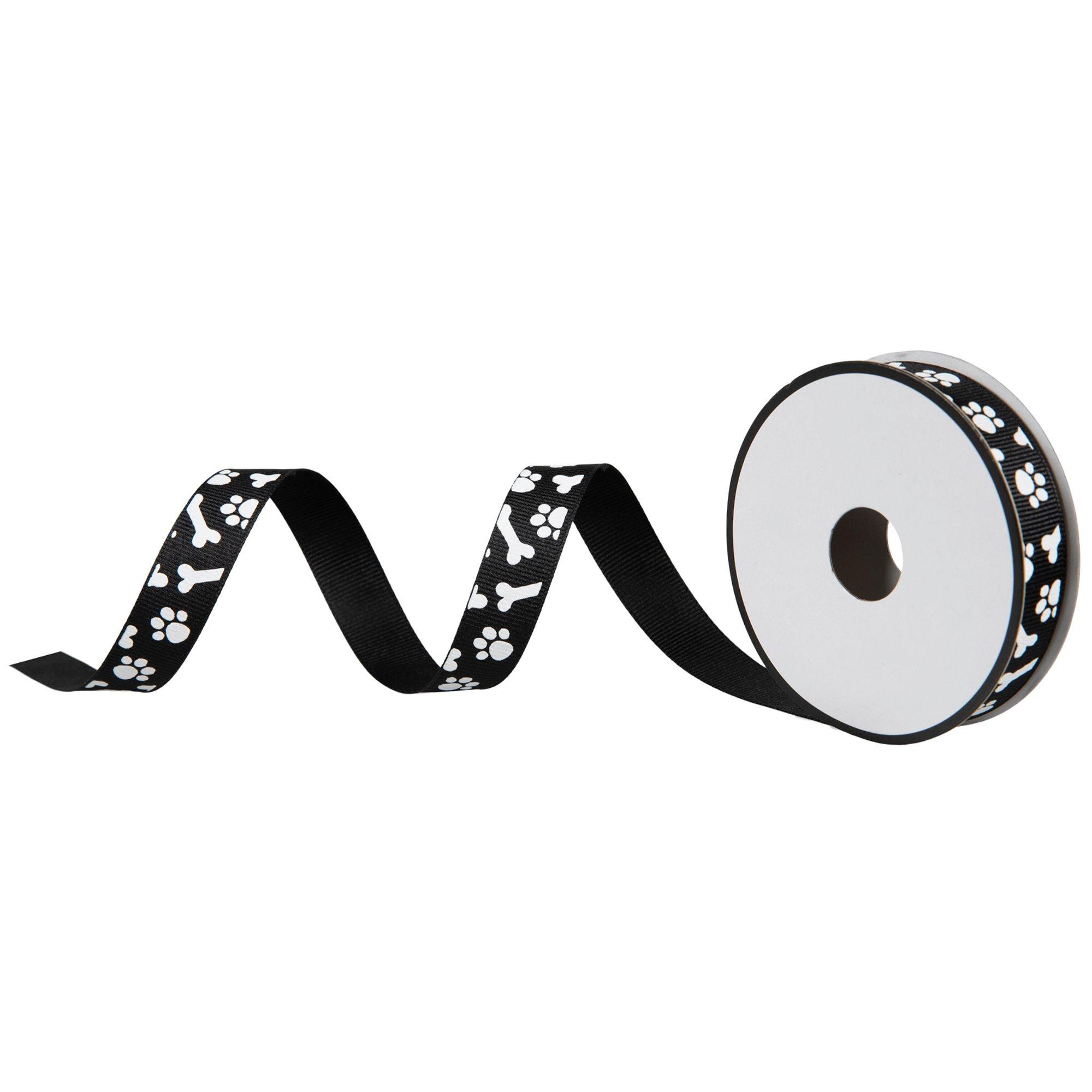 Paw Prints & Bones Grosgrain Ribbon 5/8" Hobby Lobby 2301067