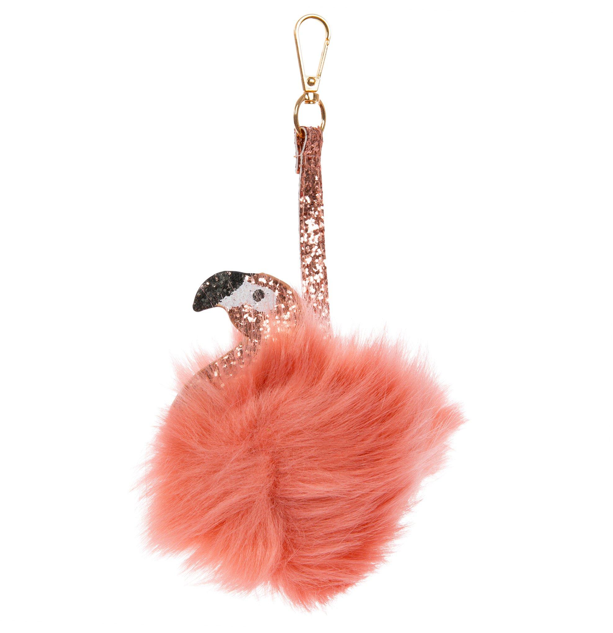 Black Fuzzy Pom Pom Cat Keychain, Hobby Lobby