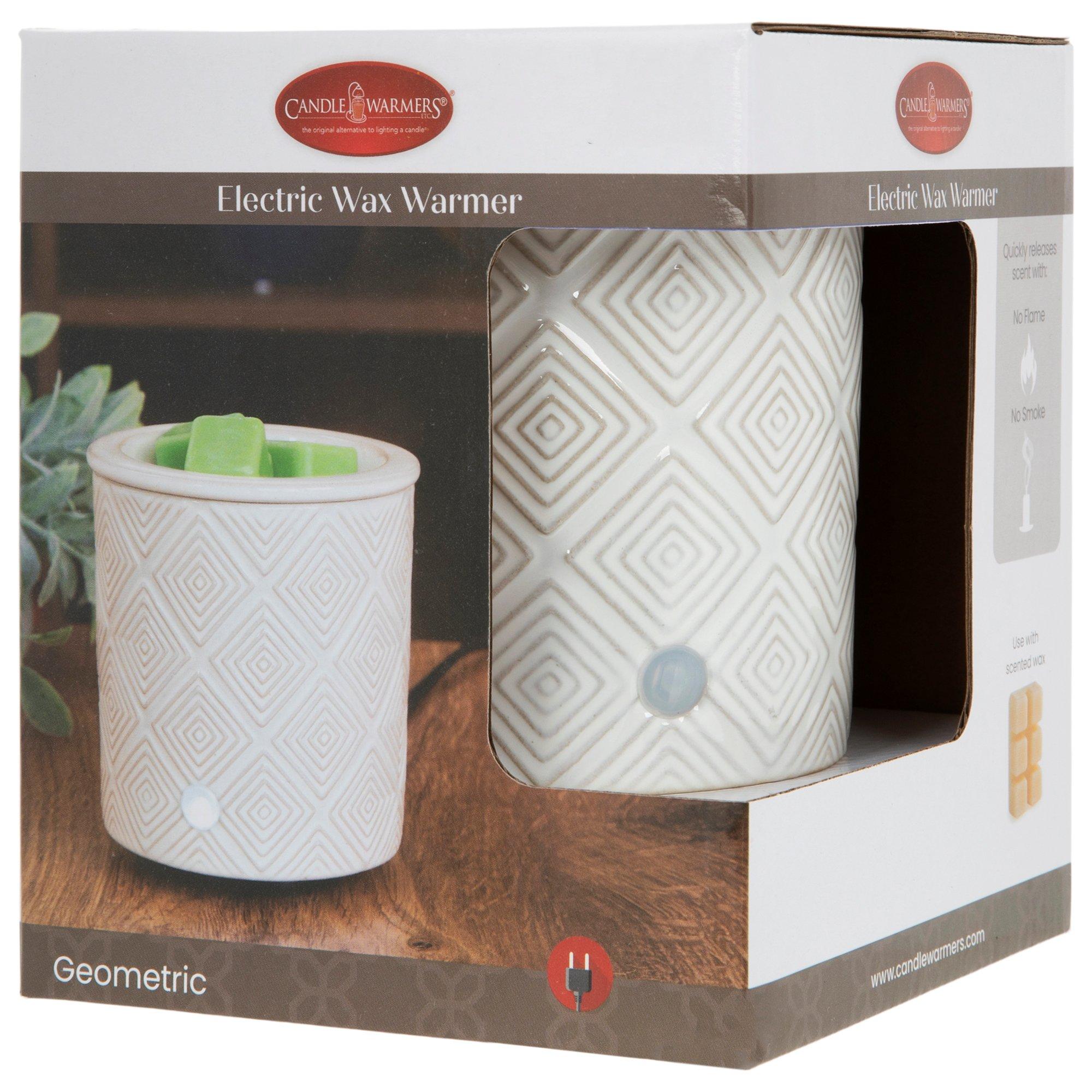 White Geometric Fragrance Warmer | Hobby Lobby | 2301331