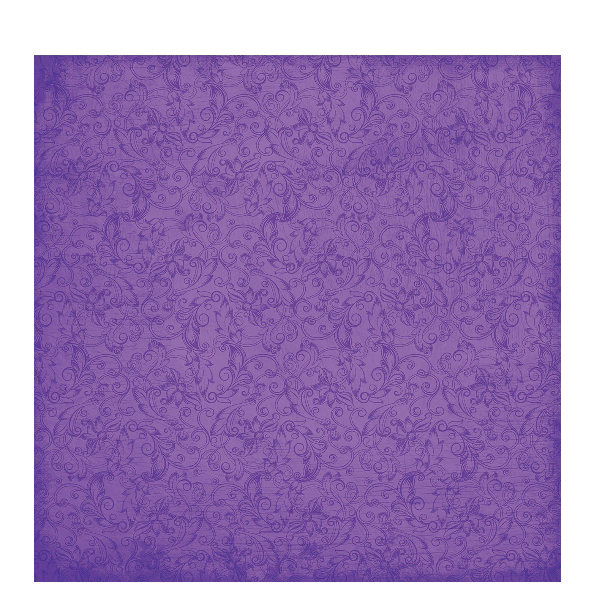 Patterned Paper 12x12in, Purple Ombre - Paper Bead Rollers