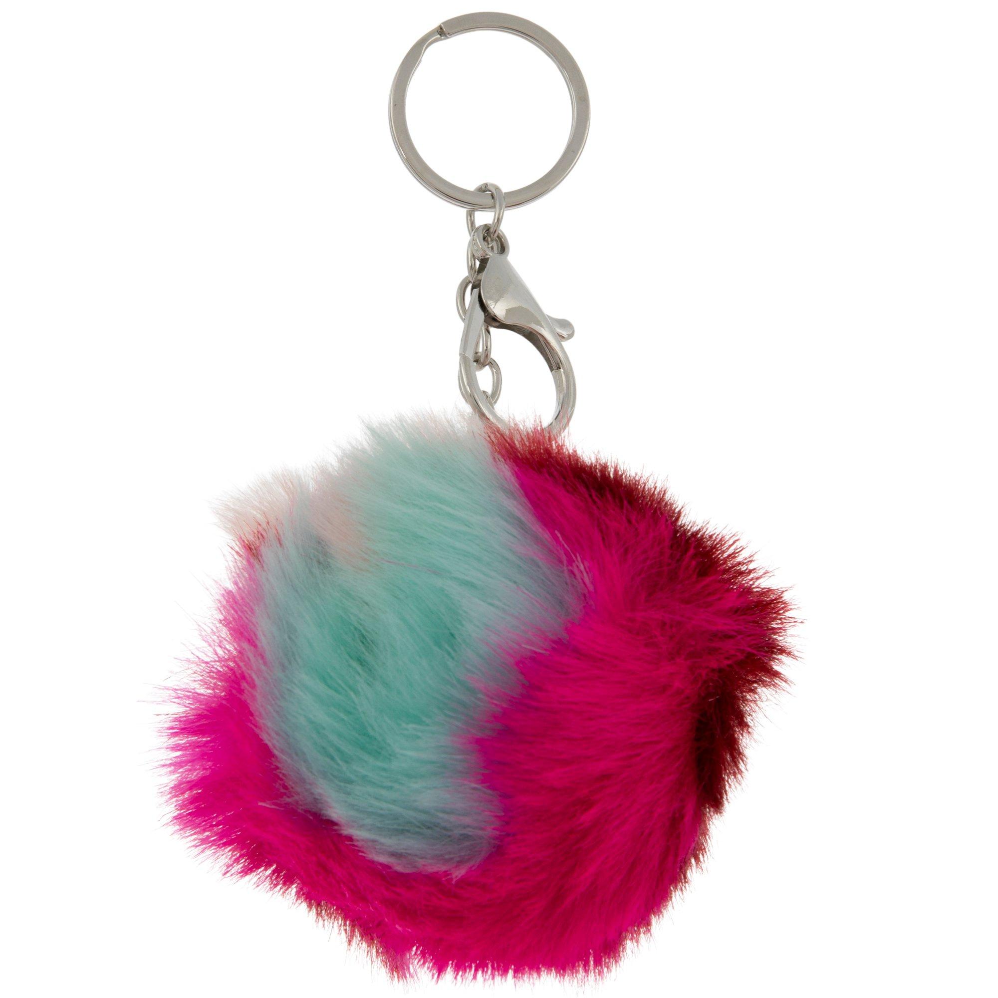 Pink Plush Pom Pom Key Ring Hobby Lobby 2301588