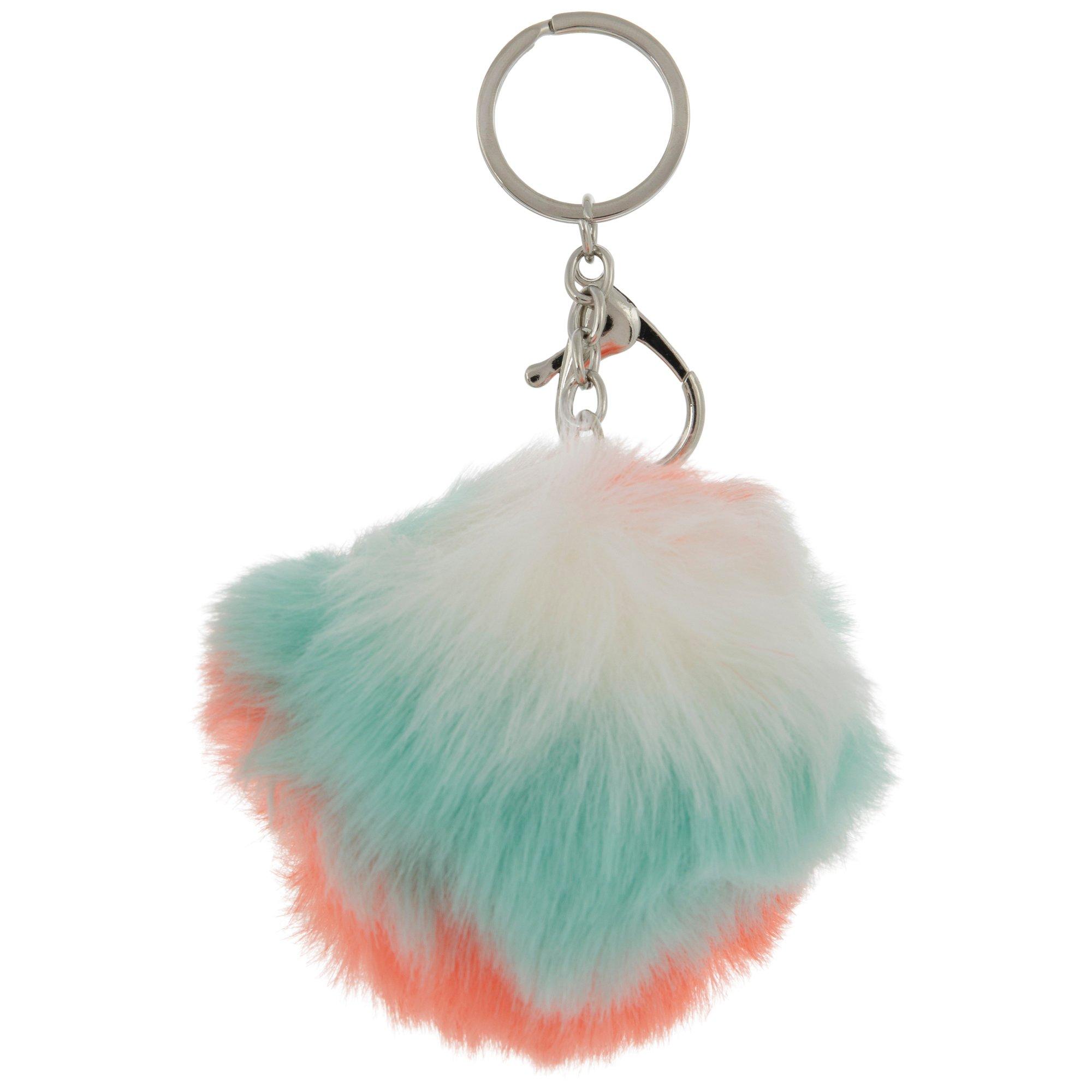 Orange Plush Pom Pom Key Ring Hobby Lobby 2301596