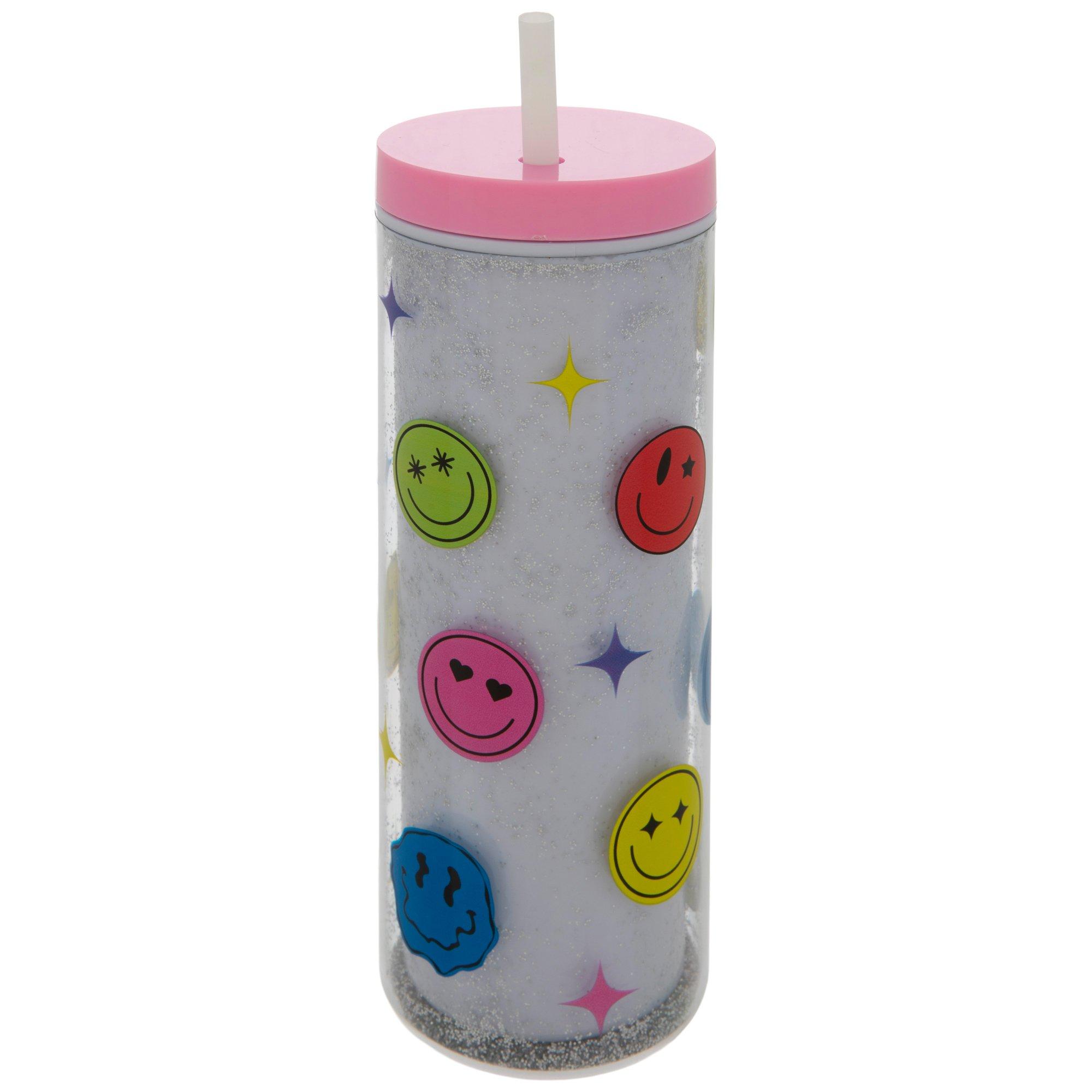Smiley Face Straw Topper 