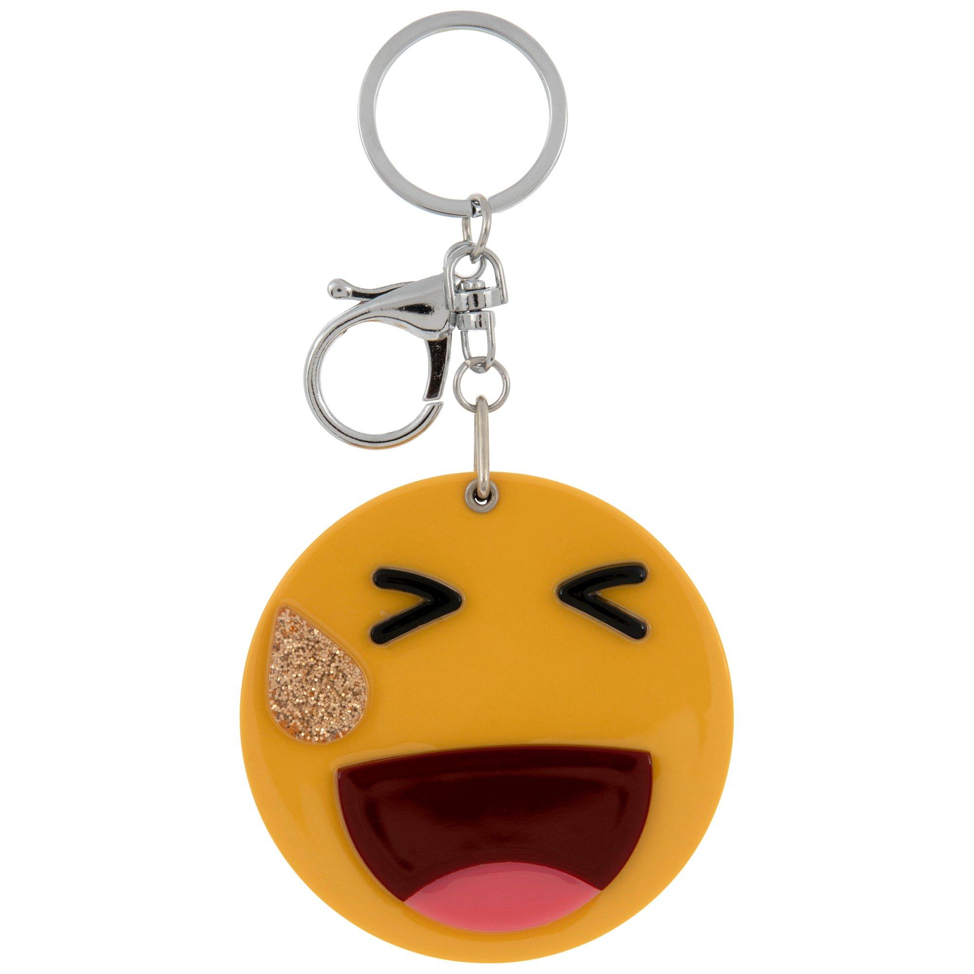 Smiley Face Emoji Keychain / Mirror