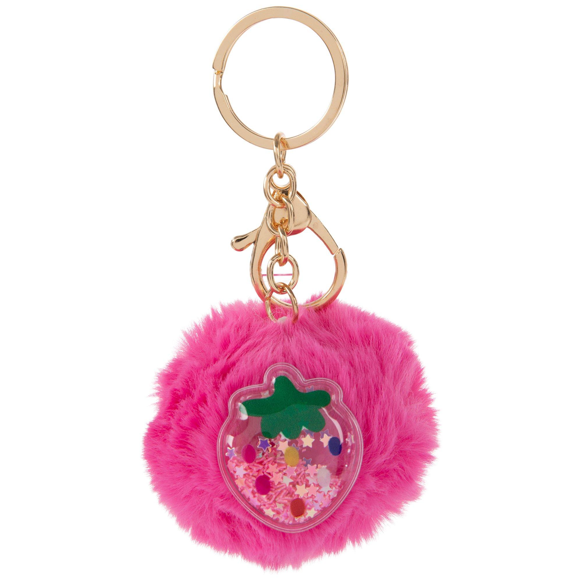 Strawberry Pom Pom Keychain Hobby Lobby 2302057