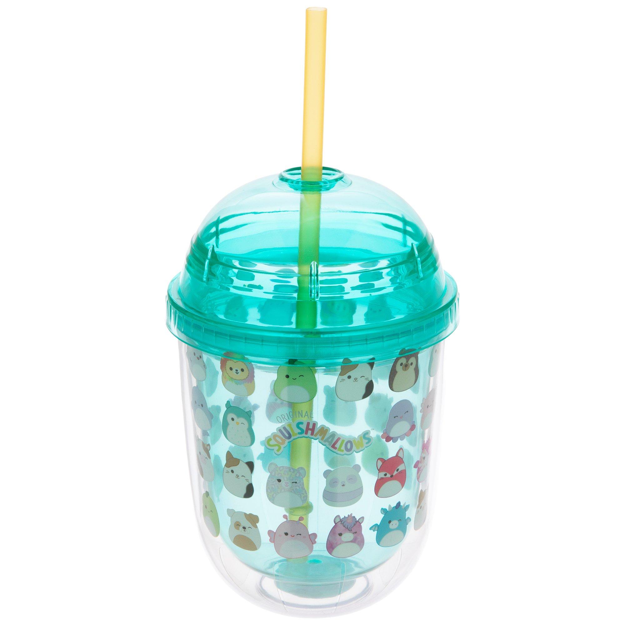 Pokemon Squishmallow Glass Cup + Lid + Straw