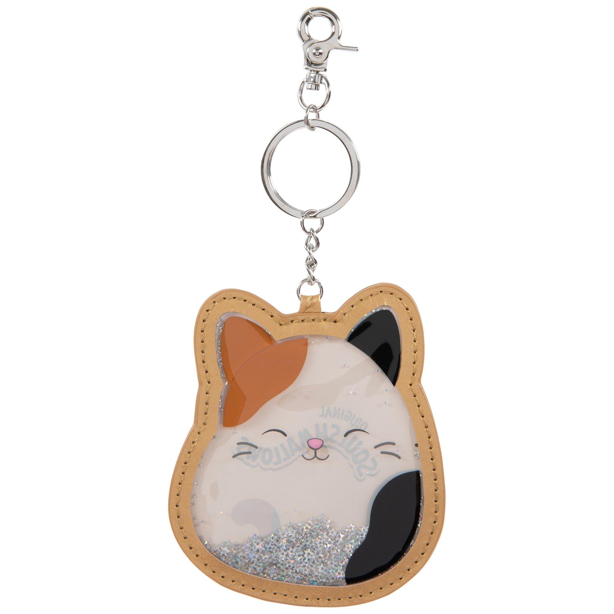 Sequin Calico Cat Squishmallow Keychain, Hobby Lobby