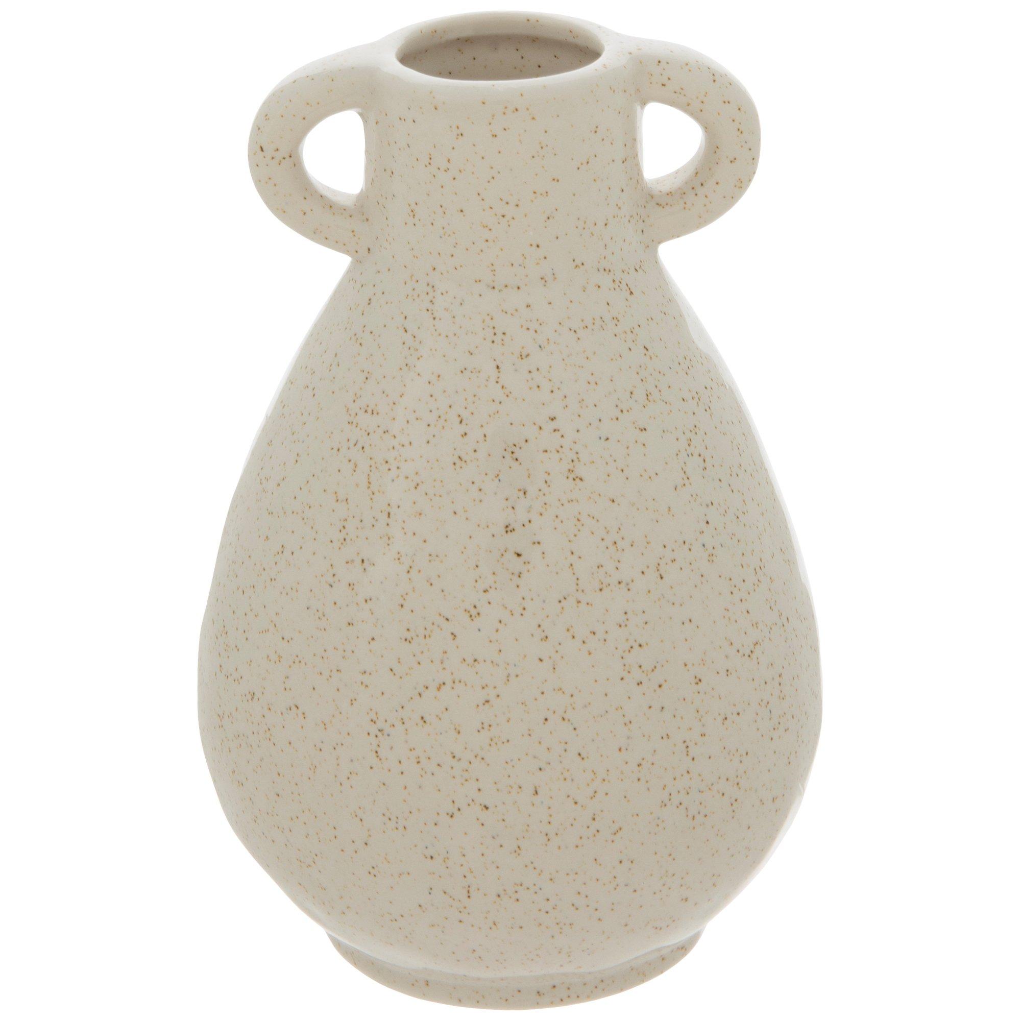 Speckled Ceramic Vase With Handles Hobby Lobby 2304756