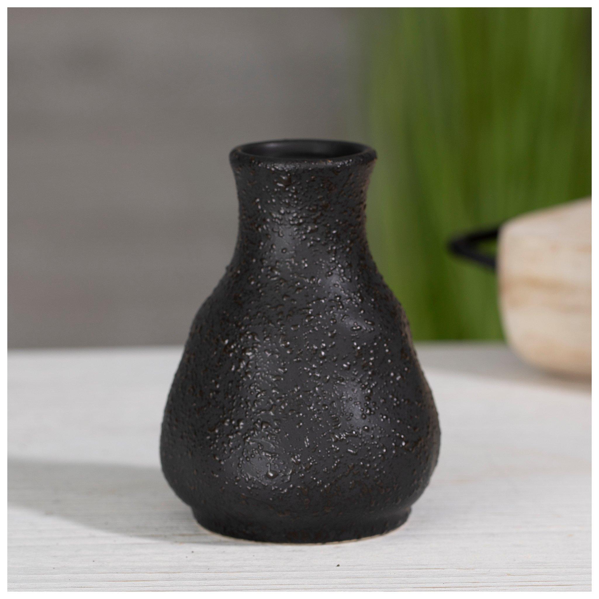 Black Textured Vase Hobby Lobby 2304855