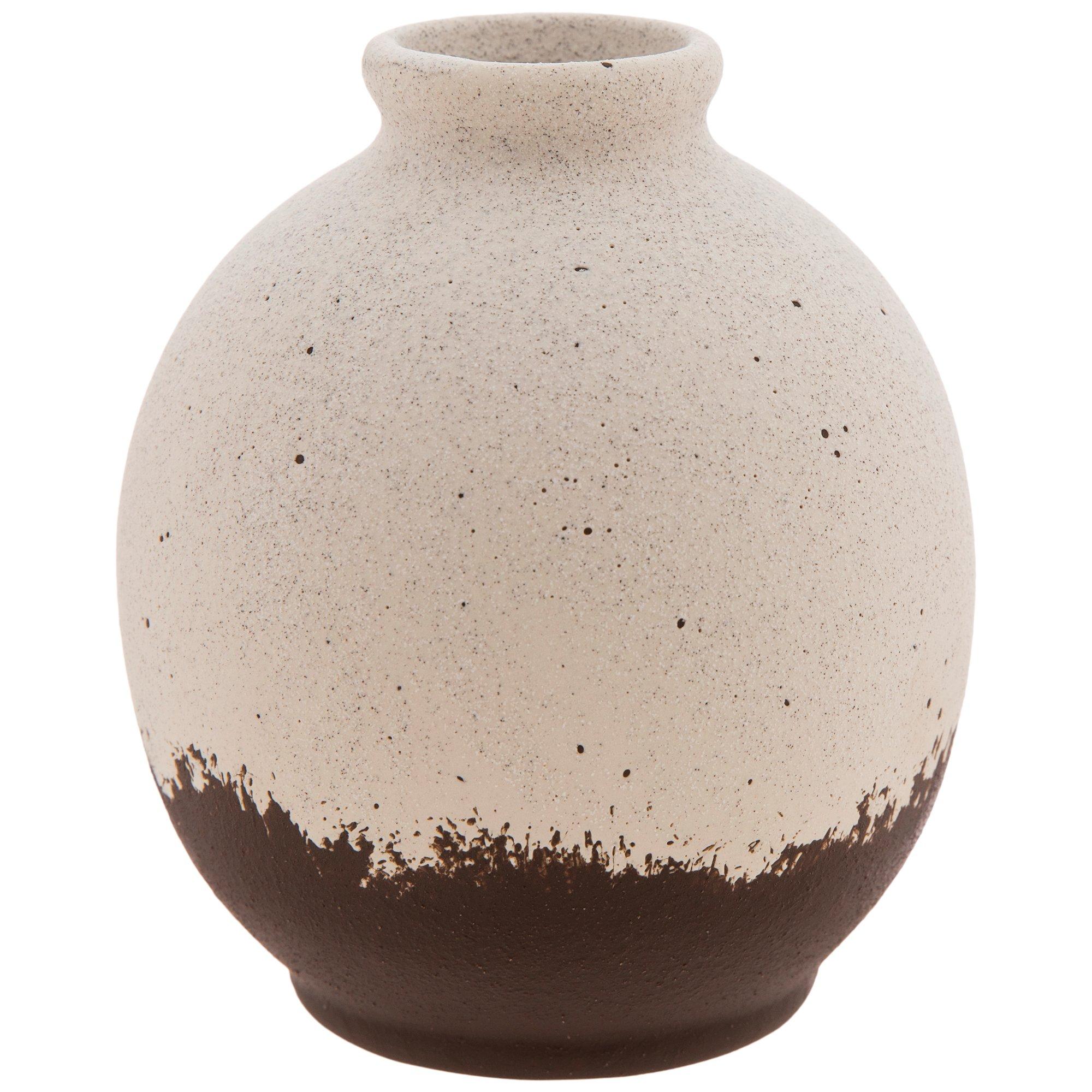 Speckled White TwoToned Vase Hobby Lobby 2304905