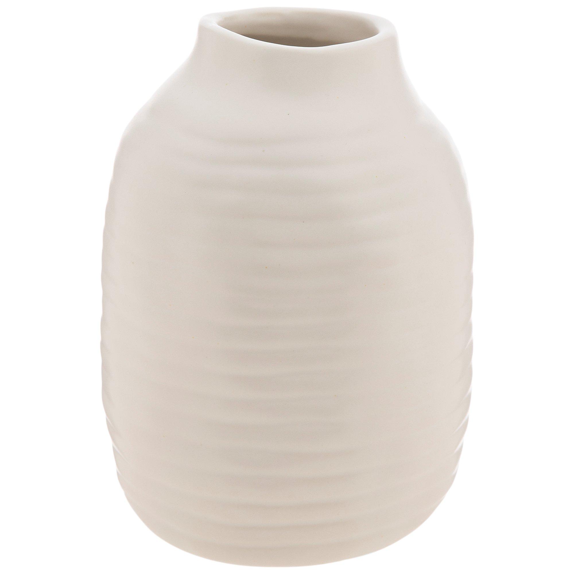 White Ribbed Vase | Hobby Lobby | 2305050