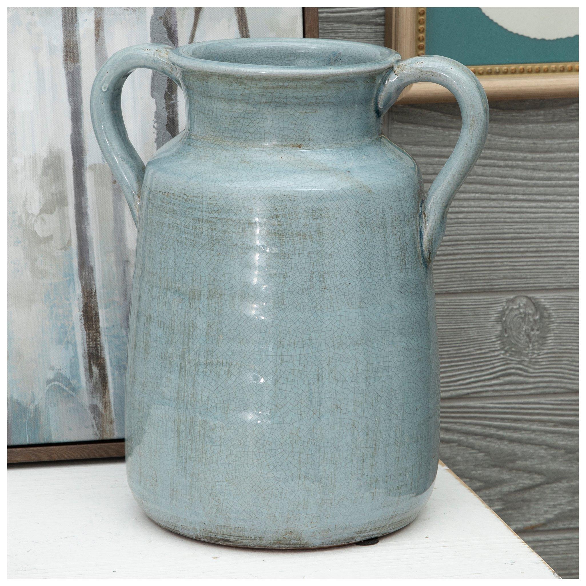 Blue Crackled Vase Hobby Lobby 2305191