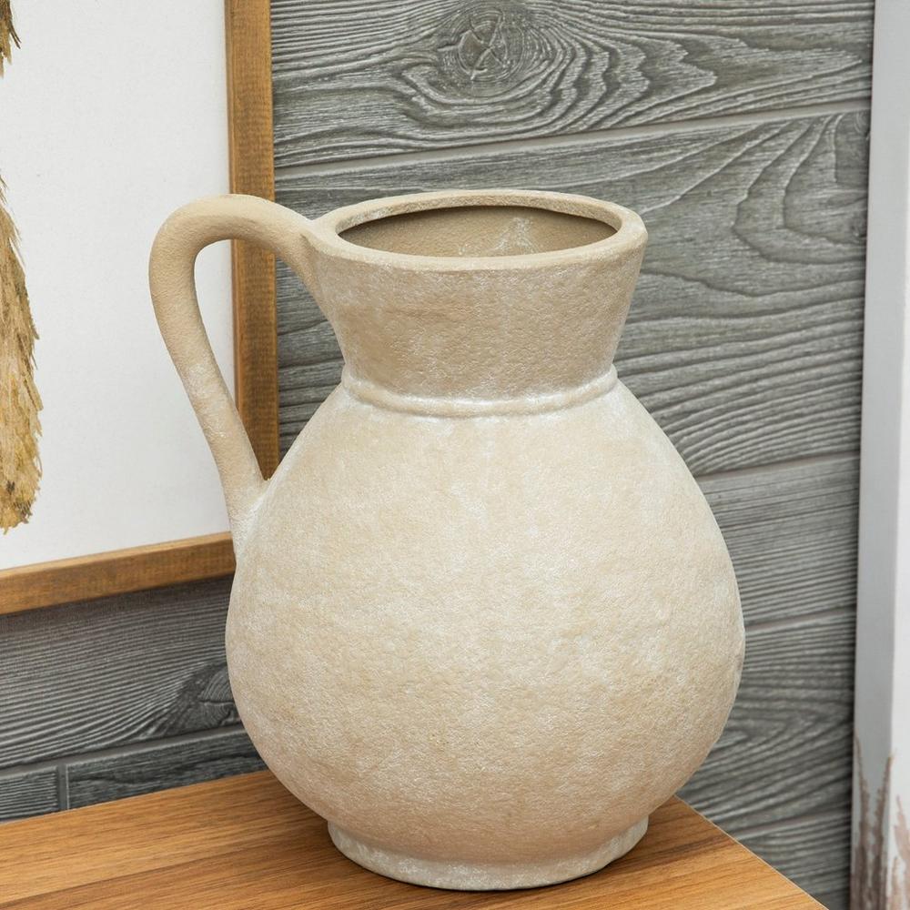 Beige Textured Vase