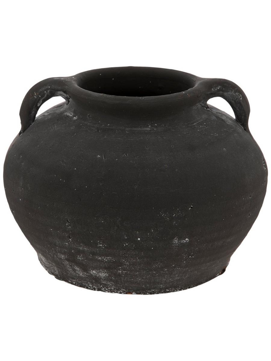 Black Two-Handle Terracotta Vase | Hobby Lobby | 2305670