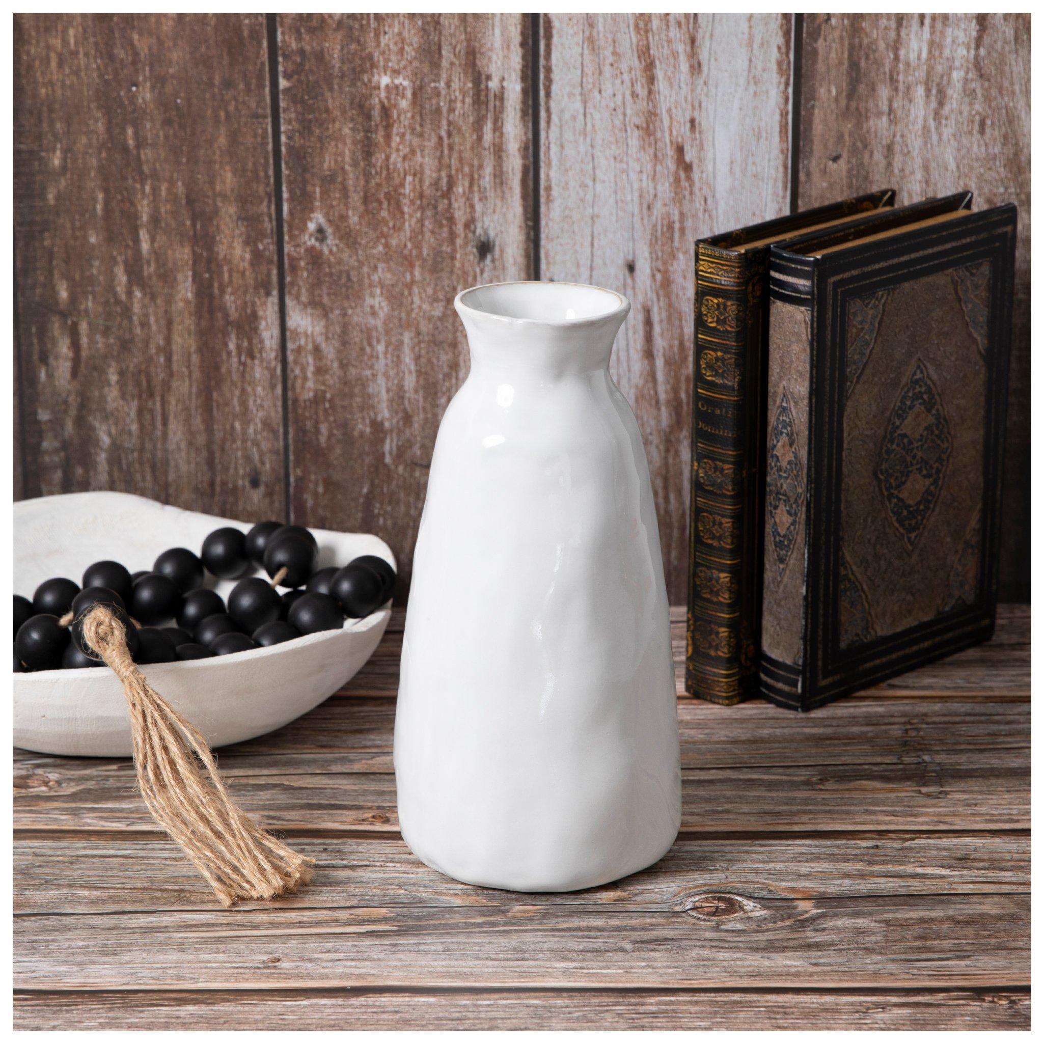 White Dimpled Ceramic Vase | Hobby Lobby | 2305696