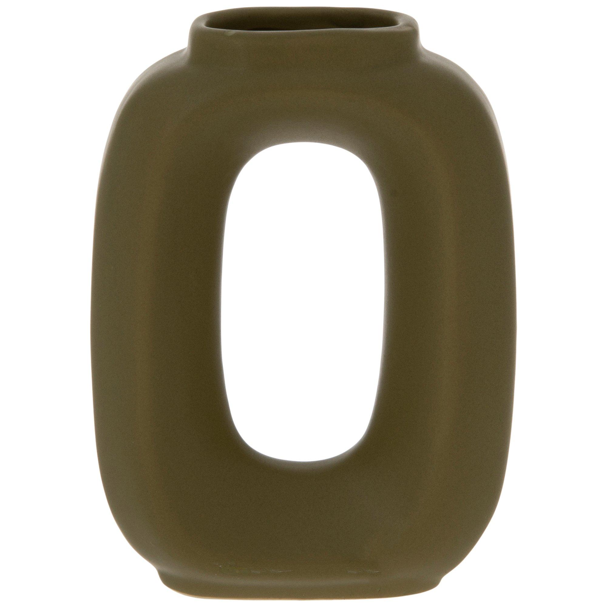Oval Cutout Vase