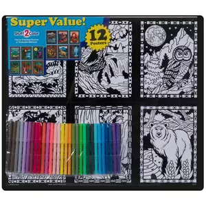 Stuff2Color Paisley - Fuzzy Velvet Coloring Poster for All Ages - Fun  Coloring Activity