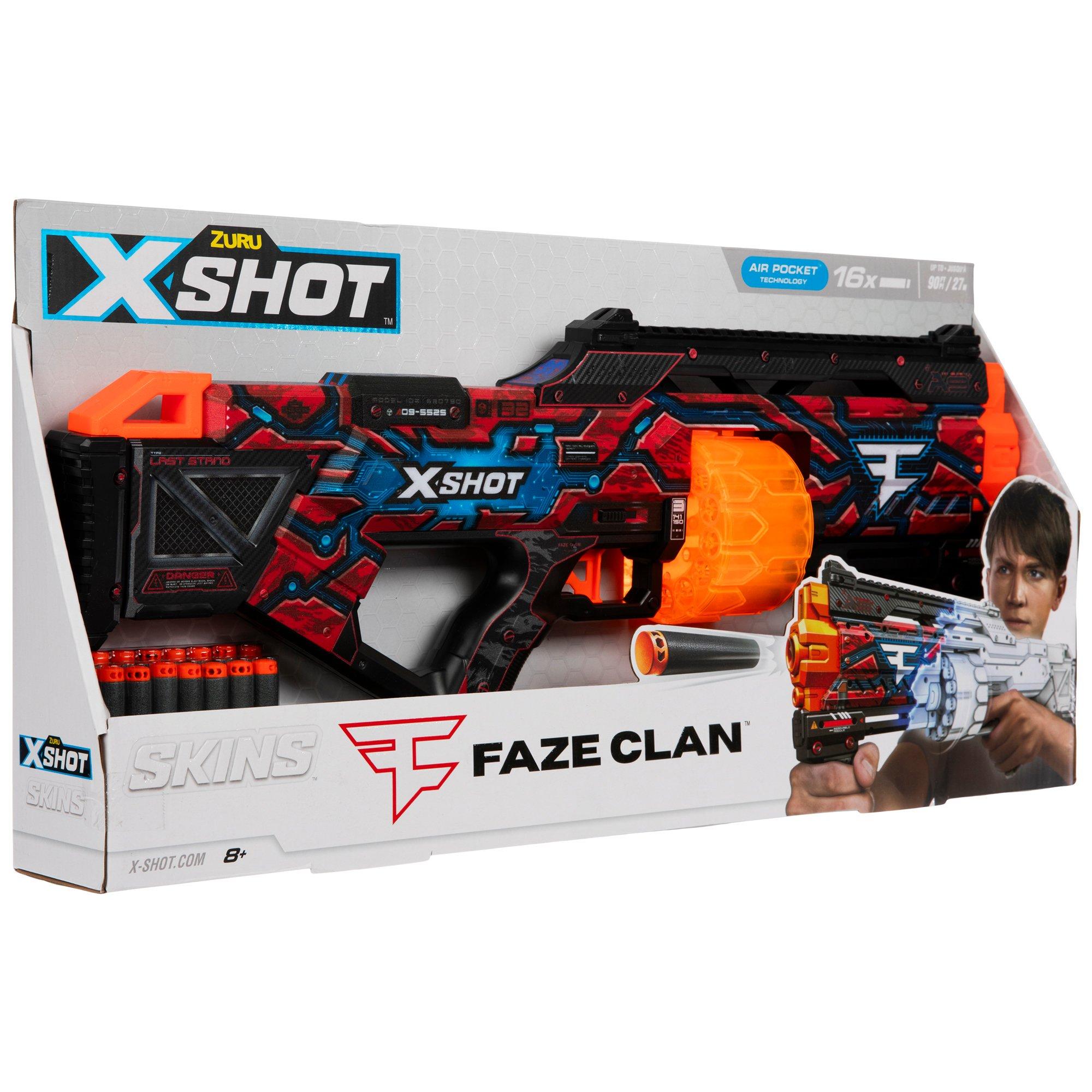 X-SHOT Foam Gun - Skins Lock Blaster w. Foam Arrows