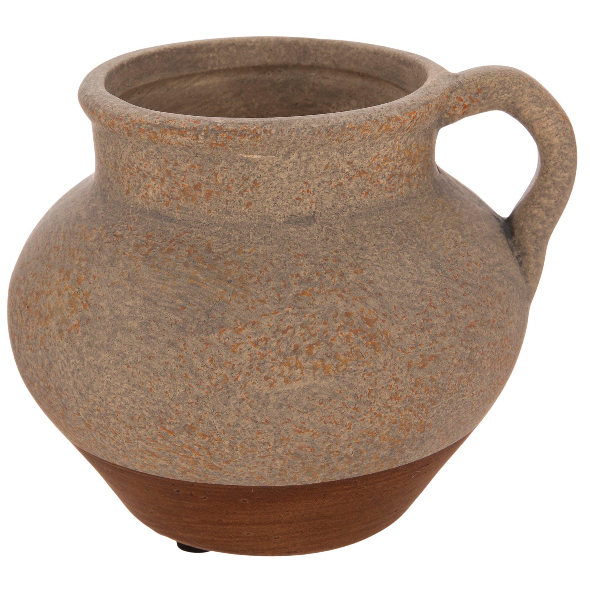 Brown Two-Tone Vase With Handle | Hobby Lobby | 2306777