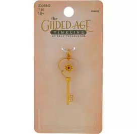 Flower Key Pendant in Gold