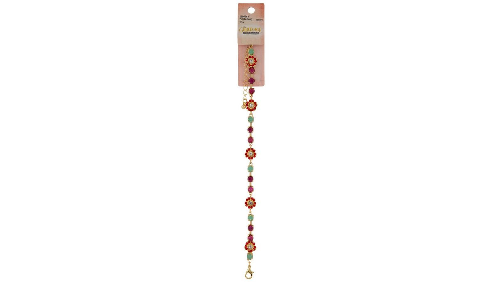LES SIX / Flower Button Bracelet Silver