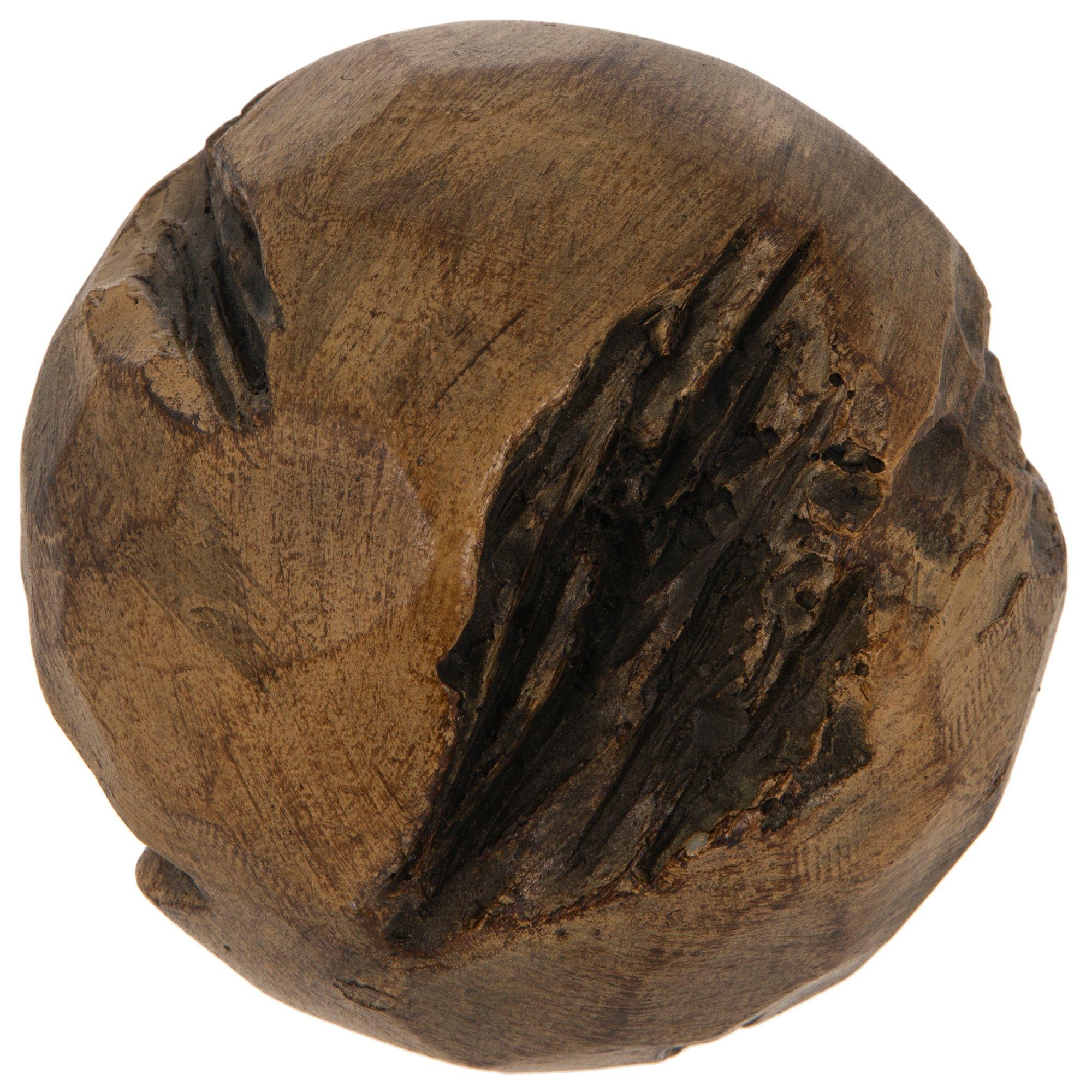 Dark Wood Decorative Sphere Hobby Lobby 2308526