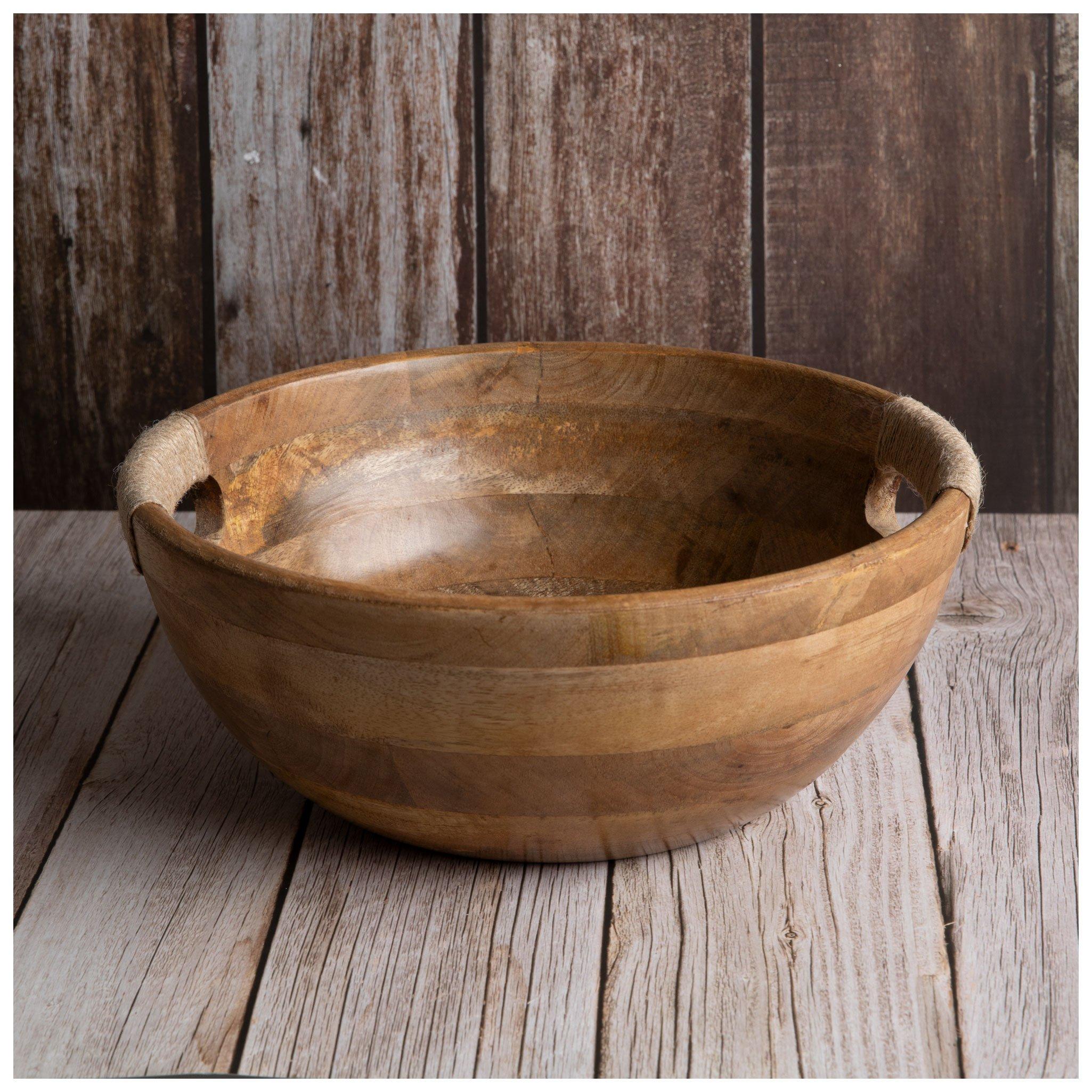 Wrapped Handle Wood Bowl Hobby Lobby 2308872