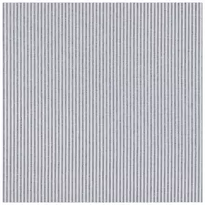 Steel Blue & White Striped Fabric