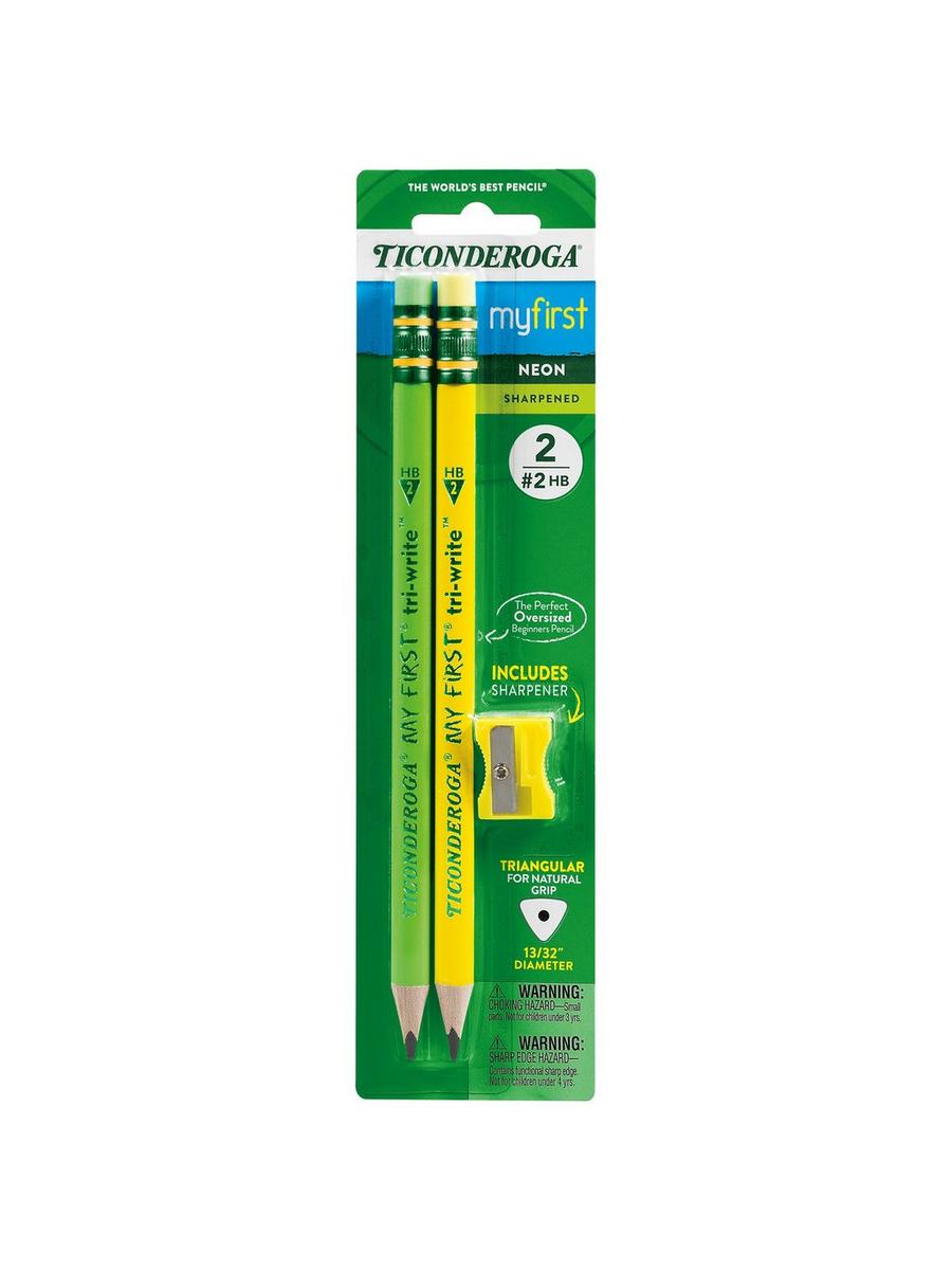 No. 2 My First Tri-Write Ticonderoga Pencils - 2 Piece Set | Hobby