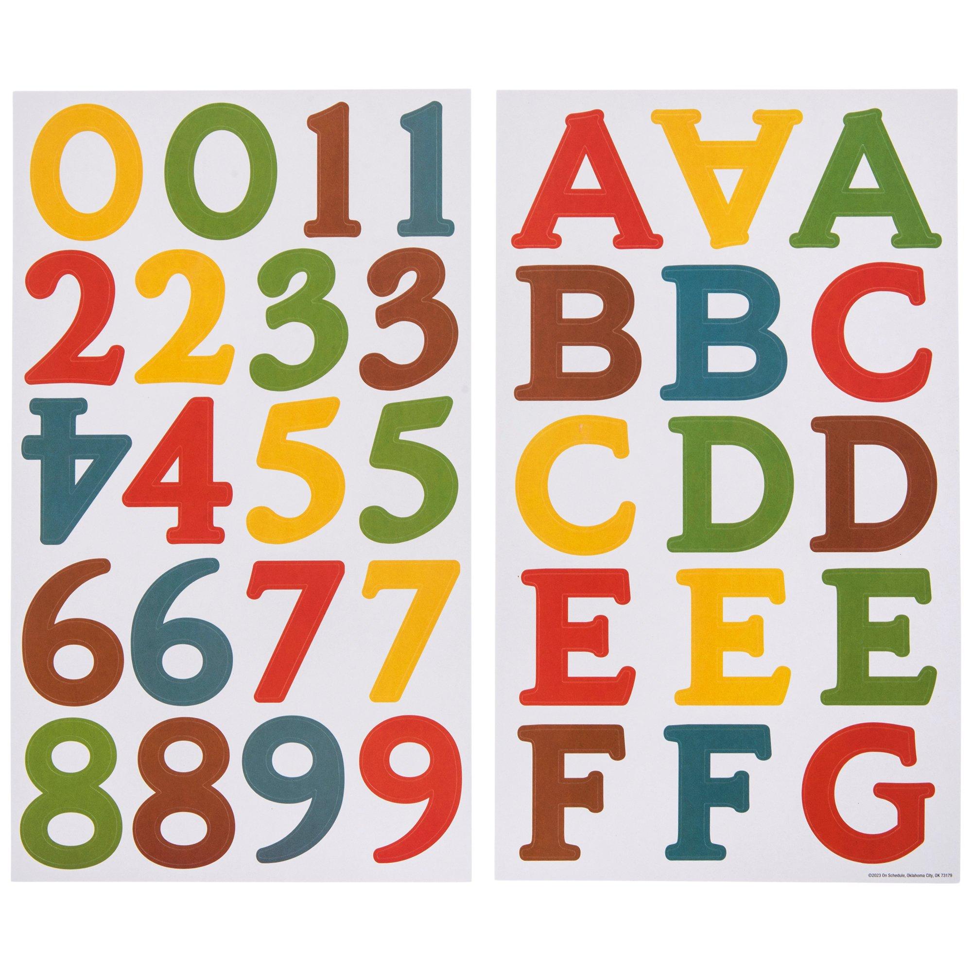 MultiColor Letter Poster Board Stickers Hobby Lobby 2310068