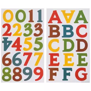 Multi-Color Letter Poster Board Stickers