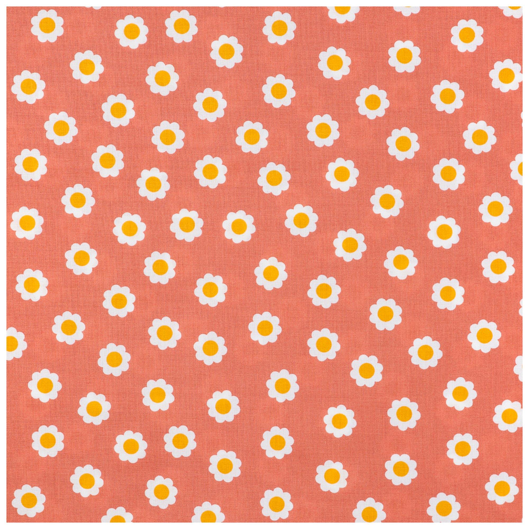 【AAKE】DAISY COTTON PT Singer Print Fabric, 100% Premium Cotton, Sewing Quilting
