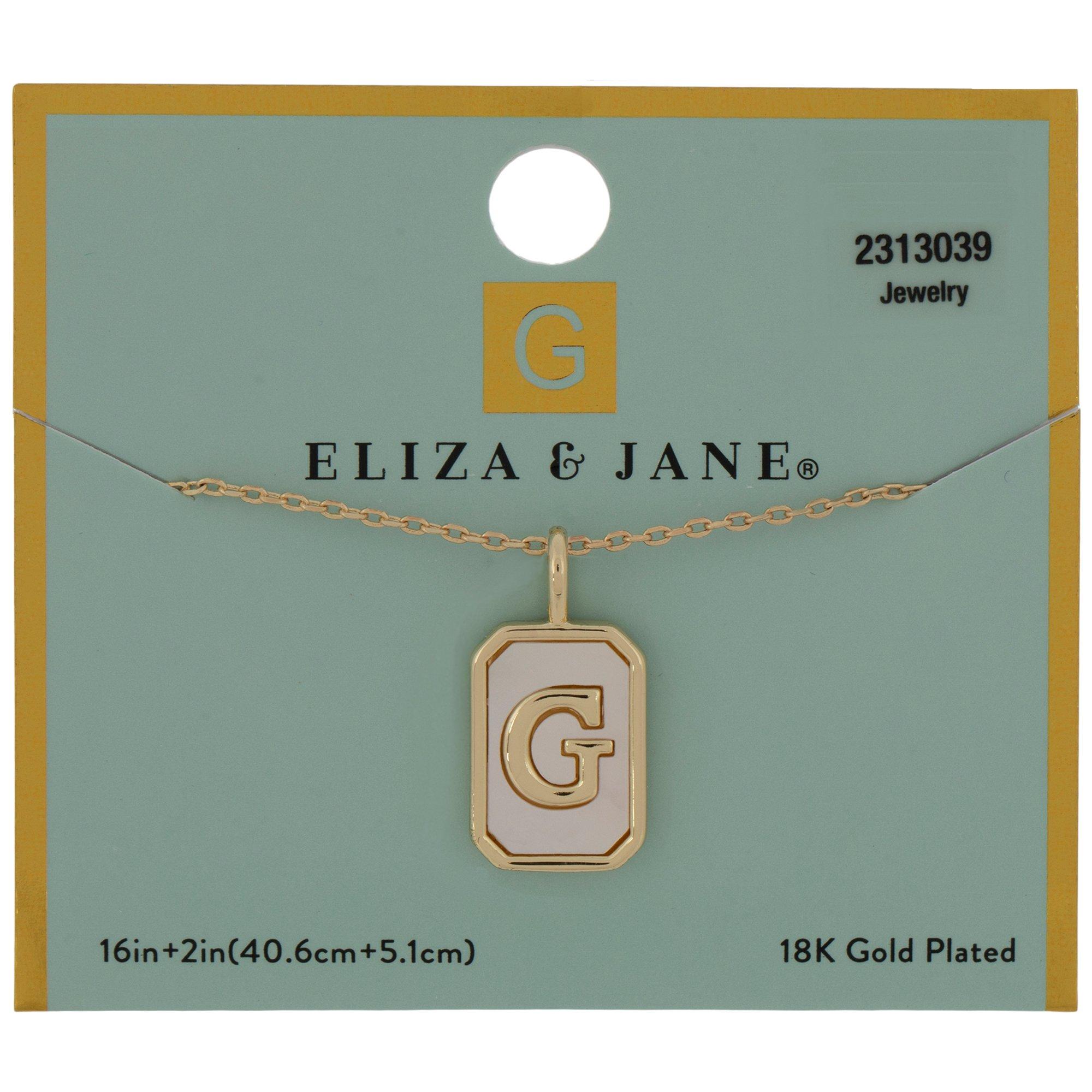 18K Gold Plated Monogram Chain Necklace Hobby Lobby 2313039