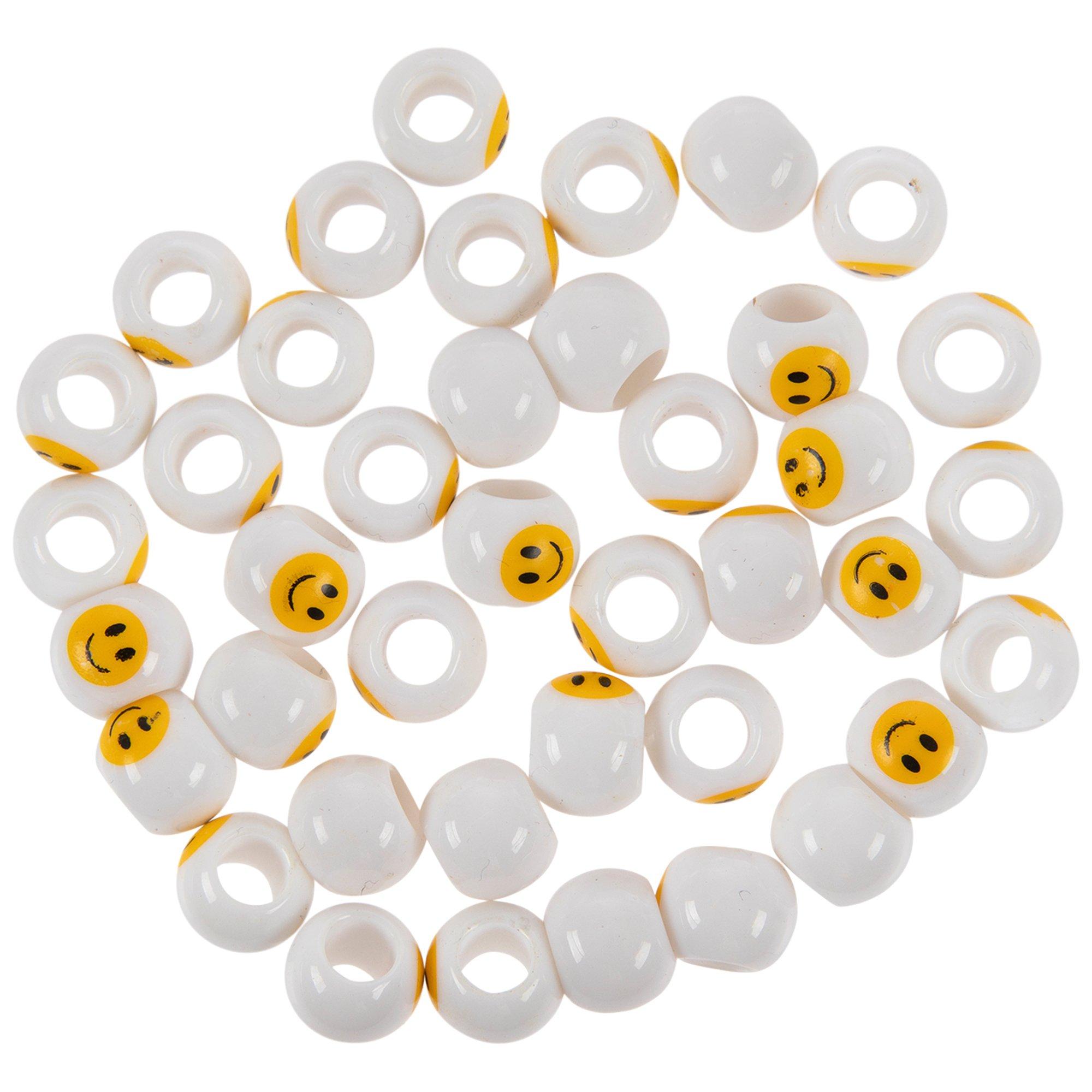 Smiley Face Pony Beads, Hobby Lobby