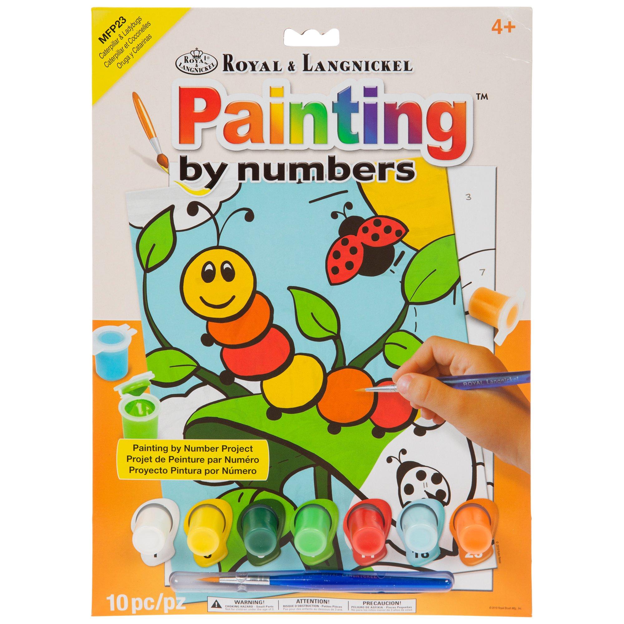 Caterpillar & Ladybug Painting By Numbers Set Hobby Lobby 2316008