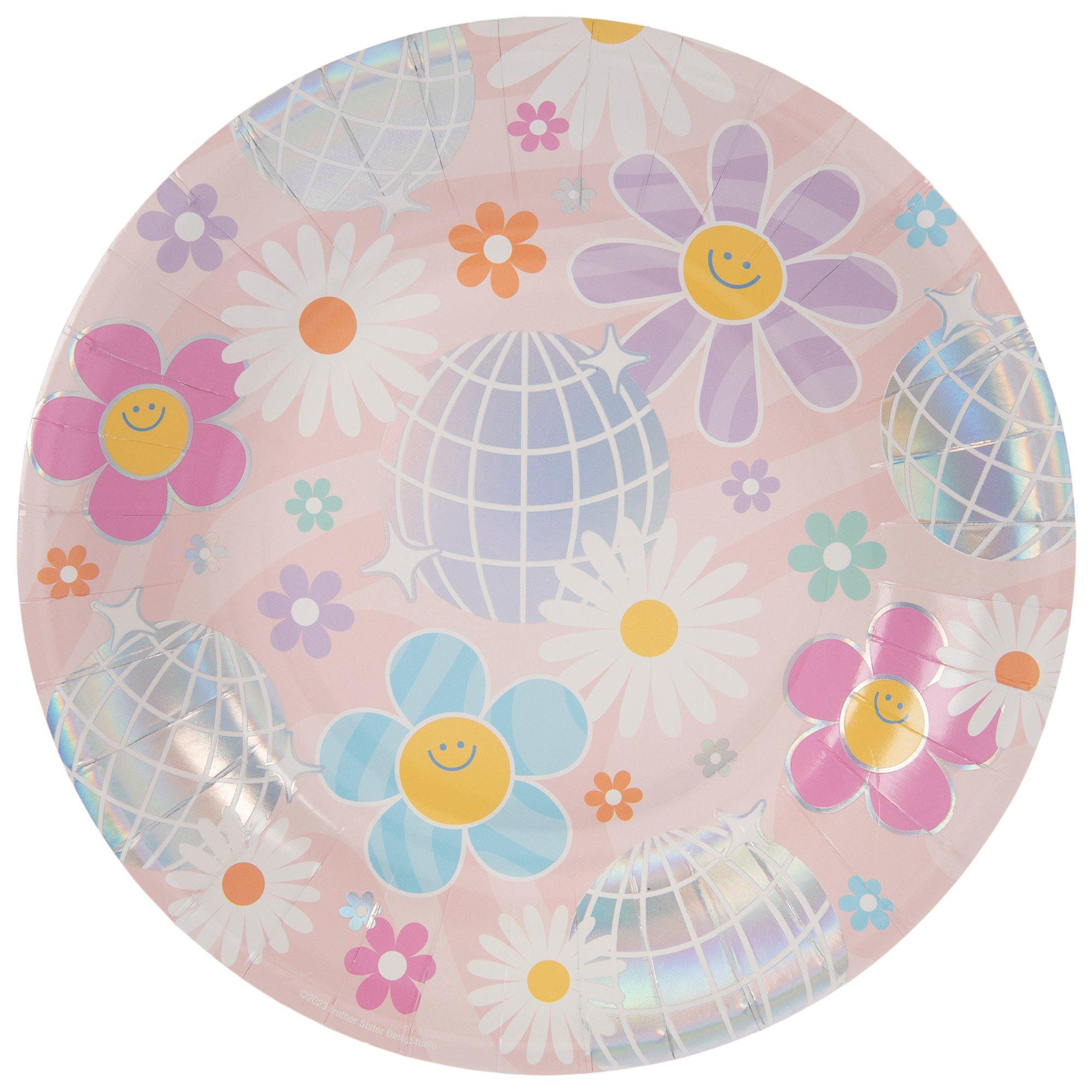 Retro Smiley Face Daisy Paper Plates Small Hobby Lobby 2318079