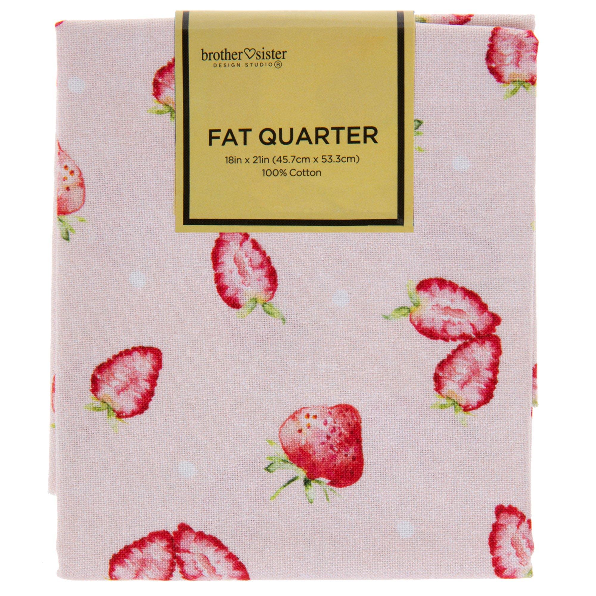Fresh Red Strawberry Fabric Print, Fruit Pattern By the Yard or Fat Qu –  Crafty Fabrics